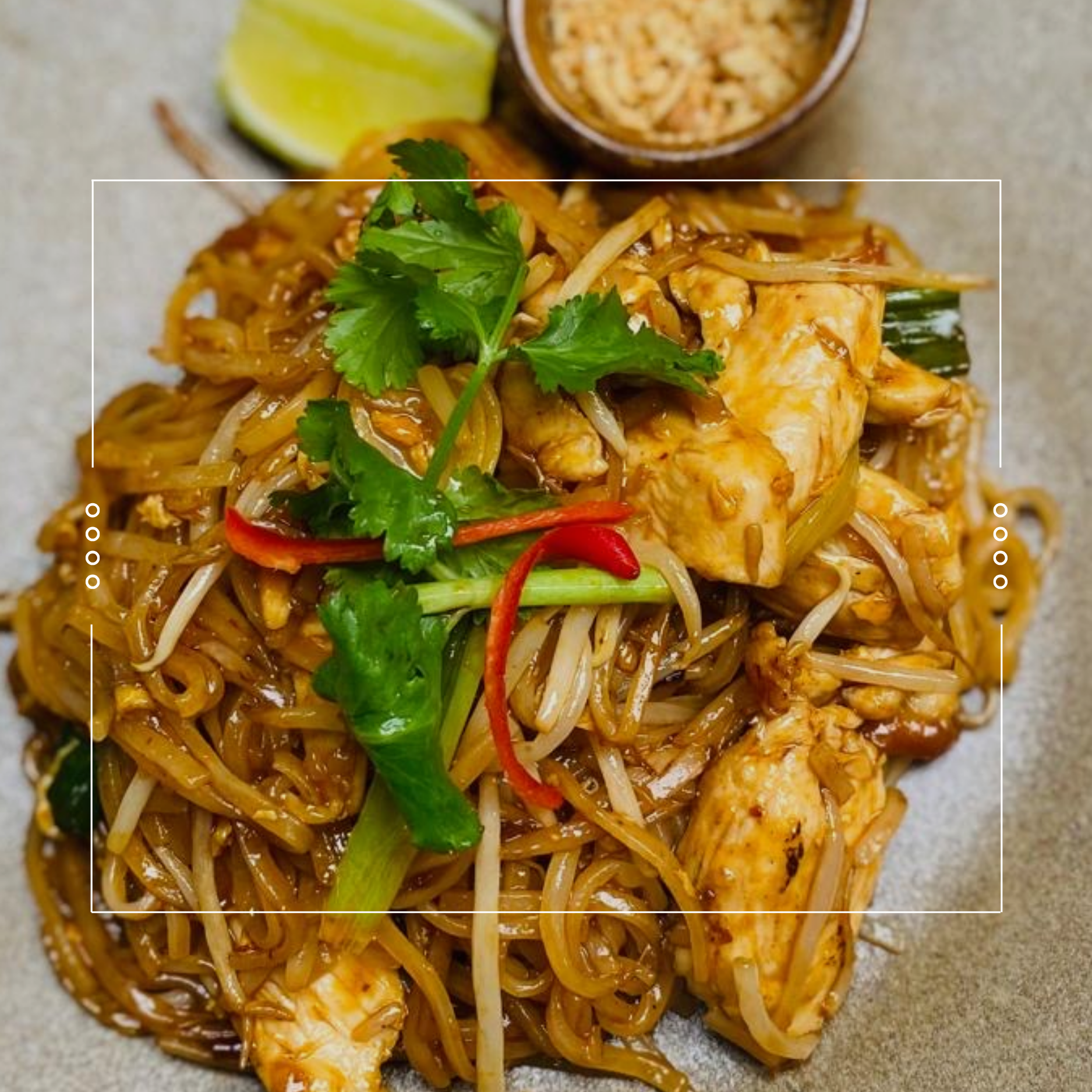 Giant Butterfly King Prawn Pad Thai